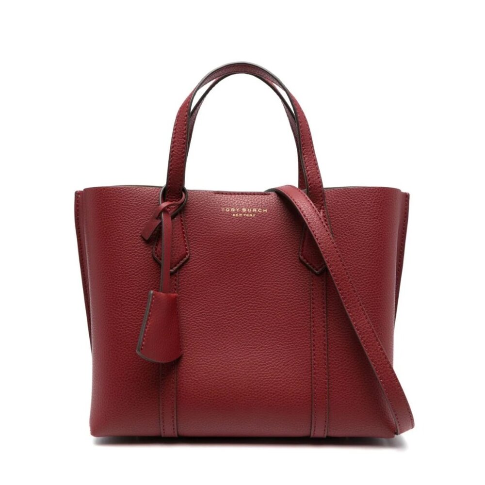 Tory Burch Small Perry Triple Compartment Tote - Brick